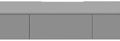 Générique Meuble TV Mural Gris Banc TV Flottant pour Salon Meuble TV Suspendu Meuble de Rangement multimédia Console multimédia (140 cm/55,1 Pouces)