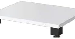 Étagère AV, étagère de jeu, support audio, étagère haute pour amplificateur, étagère audio-vidéo, support AV, facile à installer, pour salon, salle d'enregistrement, réunion, blanc, 8