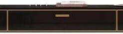Meuble TV flottant de 47,2 pouces, console multimédia murale avec 2 tiroirs, meuble TV flottant avec porte roulante, centre de divertissement flottant, meuble TV, console TV flottante pour s