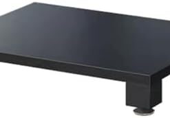 Étagère de Rangement Ouverte multifonctionnelle pour Composants Audio et vidéo, 1, 2, 3 ou 4 Niveaux (Noir, 1 Niveau)