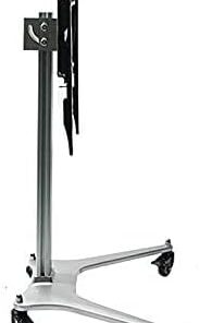 FBSHAD Carte de télévision avec Montage pour Les téléviseurs de 32 "-55", Chariot de Meuble Roulant réglable en Hauteur, Contient jusqu'à 70 LB, Support de Montage télévisé pivotant
