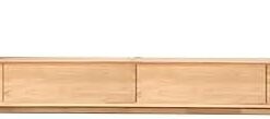Générique Meuble TV Flottant, unité TV Flottante, Support de Centre de Divertissement avec tiroirs et Portes, Meuble Console TV Blanc avec Trou de Gestion des câbles (Jaune, 160 x 24 x 24 cm)