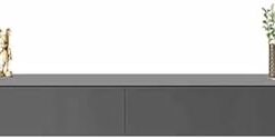 Meuble TV Console multimédia, Support TV Mural très Brillant, Support TV Flottant en Bois avec tiroirs de Rangement, Meuble Flottant sous TV avec Porte à Rabat inférieure, pour Salon et Cham