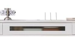 Générique Meuble TV Moderne et Simple pour Petit Appartement, Centre de Divertissement Mural, Meuble de Rangement, étagère Flottante pour sous la télévision (Couleur : Blanc 2, Taille : 160 cm)