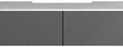 Meuble TV Meuble TV Mural Flottant avec Compartiments de Rangement Multiples for Salon Meuble pour téléviseur