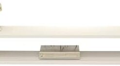 Meuble TV flottant Meuble TV, design de rangement ouvert en bois massif, meuble TV mural avec trou pour fil, utilisé dans la salle multimédia, salle de divertissement (blanc, 80 x 20 x 16 cm