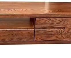 Générique Meuble TV Flottant, Meuble TV Flottant, Console TV en Bois, étagère TV Flottante pour Salon, Table TV de Centre de Divertissement, Support TV Long Mural (Marron)