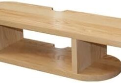 Générique Meuble TV Flottant en Bois pour Salon, Chambre à Coucher (Couleur : Naturel, Taille : 120 cm/47 Pouces)