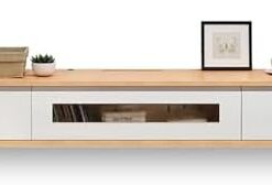 Générique Meuble TV Flottant pour Centre de Divertissement avec Porte, Console TV Flottante, Console multimédia Flottante, Meuble TV Flottant fixé au Mur (120 cm)