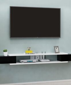 Générique Meuble TV Suspendu, Console TV Flottante créative, Support TV Flottant, étagère Audio-vidéo, Meuble TV Mural, Meuble TV Simple à Suspendre, Meuble de Rangement sous TV, Meuble TV Mural pour