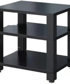 Étagère de Rangement Ouverte multifonctionnelle pour Composants Audio et vidéo, 1, 2, 3 ou 4 Niveaux (Noire)