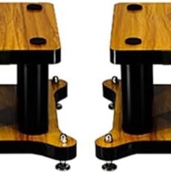 Support Audio-vidéo pour Le Rangement des disques vinyles dans la Chambre à Coucher - Meuble stéréo pour Console de Divertissement et étagère pour Jeux vidéo - (2 pièces)