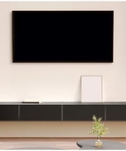 Meuble TV flottant blanc avec tiroirs, meuble TV mural, étagère de console multimédia moderne, centre de divertissement de salon, banc de rangement TV en bois pour chambre à coucher, entière