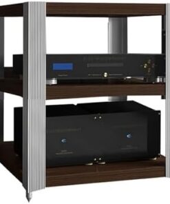 Étagère audio Support multimédia AV Tour audio Meuble TV d'angle Étagères de jeu Stockage multimédia Support TV de jeu Supports stéréo Supports Meuble de console pour tourne-disques, console