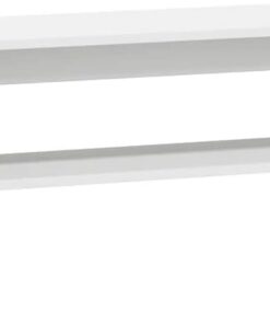 XJBTBA Meuble TV Blanc 100x40x40 cm, Meuble TV/Console multimédia en Bois d'ingénierie pour Salon/Chambre à Coucher, Style avec Beaucoup de Rangement