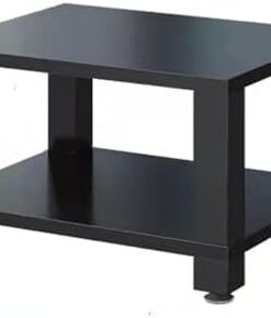 Étagère de Rangement Ouverte multifonctionnelle pour Composants Audio et vidéo, 1, 2, 3 ou 4 Niveaux (Noire, 2 Niveaux)