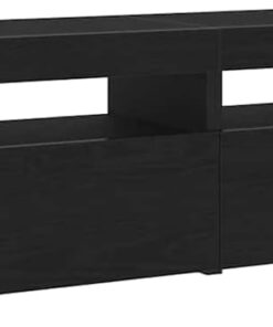 ZXLIHS Meuble TV 2 pièces Chêne Noir 75 x 35 x 40 cm Bois d'ingénierie, Lowboard de Salon, Meuble TV rectangulaire, Rangement multimédia, Bois d'ingénierie, Meubles de Maison Fonctionnels,
