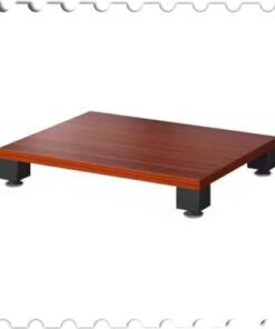 Meuble multimédia en Bois Massif pour Audio vidéo, étagères en Bois à 4 Niveaux, Support multimédia AV, Support stéréo pour la Maison/Bureau/cinéma, Meuble de Composants stéréo de divertisse
