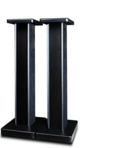 AV ShelfWood Lot de 2 supports de haut-parleurs pour home cinéma, bibliothèque, boîte et haut-parleurs satellites en bois pour améliorer l'expérience d'écoute audio dans les cinémas maison 90 cm