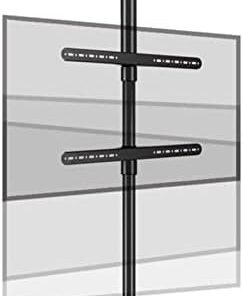 Supports TV, support de sol TV à 360 degrés - Support de plafond TV réglable, support rotatif pour cloison de séparation, meuble TV rotatif, base rotative, jusqu'à 110 lb, convient aux écran