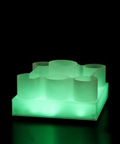 Présentoir à Bouteilles à LED 6+1, Base Lumineuse pour KTV, présentoir à vin pour Bar, présentoir à Champagne à LED (Couleur : lumière colorée)
