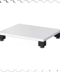 Meuble multimédia en Bois Massif pour Audio vidéo, étagères en Bois à 4 Niveaux, Support multimédia AV, Support stéréo pour la Maison/Bureau/cinéma, Meuble de Composants stéréo de divertisse