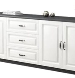 Générique Meuble TV en Bois Massif, Meuble TV Moderne et Simple, pour Salon, Chambre à Coucher, Rangement européen, Meuble Haut Multifonctionnel, F-140cm