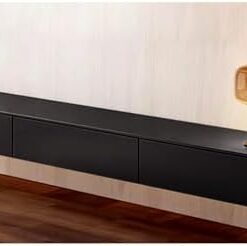 Meuble TV Moderne avec Rangement, Centre de Divertissement en Bois, Grand Meuble TV pour Console multimédia, Longs Supports de télévision, étagères TV flottantes, Table TV pour Salon, chambr