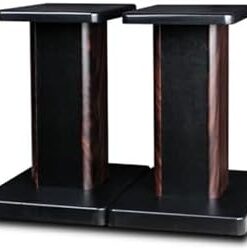 AV ShelfUniversal Lot de 2 supports de haut-parleur en bois pour une meilleure écoute audio dans les cinémas maison et les cinémas 30 cm
