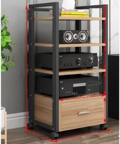 Étagère de Rangement pour Meubles de Salon Me Theater Noir