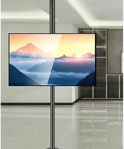 Support TV réglable - Convient pour les téléviseurs LCD de 32 à 75 pouces, cadre rotatif à 360 degrés, support de sol, cloison de séparation, rack rotatif, meuble TV rotatif, base rotative (taille : 2