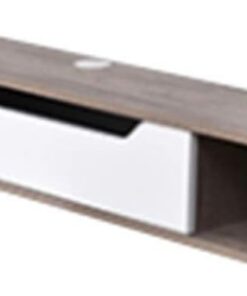 Meuble TV flottant, console multimédia murale, console de divertissement multimédia flottante, grand espace de stockage, peut stocker des routeurs, des lecteurs multimédias, etc., adapté pour petit