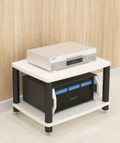 Meuble Tour Audio multimédia, Support Audio stéréo, Tour de Support pour Tourne-Disque Moderne du Milieu du siècle, Rangement pour Le Divertissement, composant stéréo pour Le Salon, Les Jeux