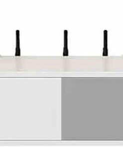 Meuble TV flottant à fixation murale avec trou pour câble – Moderne sous meuble TV avec tiroir pour la maison, le bureau, le salon, la chambre à coucher – Étagère de rangement pour écrans plats