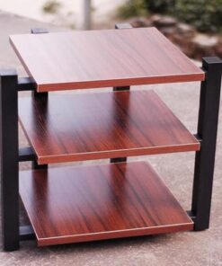Étagère de Jeu, Meuble Audio sur Pied, Meuble stéréo, Support vidéo, Support Audio, présentoir pour Haut-parleurs, Tour Audio d'angle pour Jeux, réunions, Salon, Salle d'enregistrement (Noye