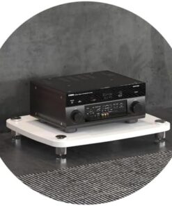Meuble Audio HiFi, Support HiFi, Tourne-Disque, Support en MDF, Support Audio avec Pieds amortisseurs, étagère pour amplificateur de Puissance, Armoire pour équipement