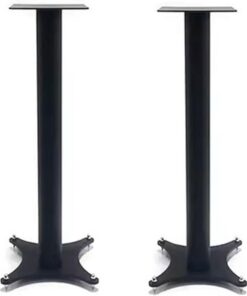 pieds enceintes Étagère de haut-parleur entièrement en métal, boîte de bibliothèque, trépied antichoc, cadre Audio professionnel, support de sol Surround, support Audio et vidéo for la maison pieds en