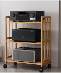 Le Support de Rangement Multi-Niveaux pour équipements vidéo Ma Stand et Le Meuble Mobile pour Lecteur DVD/CD sont idéaux pour Les Salons et Les Bureaux.