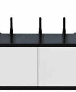 Meuble TV flottant à fixation murale avec trou pour câble – Moderne sous meuble TV avec tiroir pour la maison, le bureau, le salon, la chambre à coucher – Étagère de rangement pour écrans plats