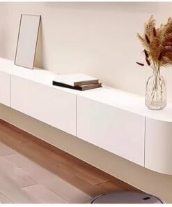 Générique Meuble TV Suspendu, Meuble TV Flottant avec tiroir de Rangement, Console multimédia Murale, Meuble TV pour Salon, Centre de Divertissement Moderne, Meuble TV en Bois, étagère TV, Table pour