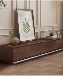Générique Meuble TV sur Pied, Meuble de Rangement Grand Format pour Salon, Plateaux TV, Console TV et multimédia pour Salon, Meuble de Divertissement avec tiroirs (200 cm)