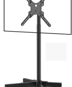 FBSHAD TV Seck pour la Chambre, Chariot de télévision Mobile pour Les téléviseurs de 14 à 55 Pouces, Meuble télévisé à Rouler réglable en Hauteur avec Roues, maintient jusqu'à 66 Livres, Max