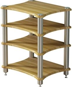 Unité d'angle pour Serveur AV, Meuble/Rack/Support Tour en Bois à 1-4 Niveaux pour Lecteur CD, Convient pour la Maison/Le Bureau/la vidéo/Le DJ/Le cinéma.