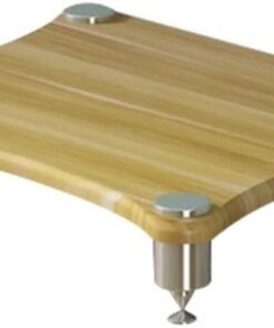 Meuble TV Brown B avec Support pour Haut-parleurs à 1 Niveau, Support pour amplificateur, étagère AV pour Armoire d'équipement HiFi