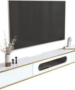 Générique Meuble TV Flottant Meuble TV Mural Meuble TV Flottant, Console multimédia Murale, Centre de Divertissement Flottant, Étagère de Rangement multimédia TV pour Salon, Chambre à Coucher, Bureau