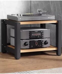 Support stéréo robuste à 2/3/4/5 niveaux avec rangement pour console de jeu, support de composants audio et vidéo, support multimédia pour chambre à coucher, salon, étagères ouvertes pour am