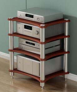 Étagère AV, Meuble stéréo, Support multimédia, Support Audio, Meuble de Jeu, étagère Audio-vidéo, Organisateur de Console de Jeu, Support AV, étagères Tour, Rangement, Enregistrement et lect
