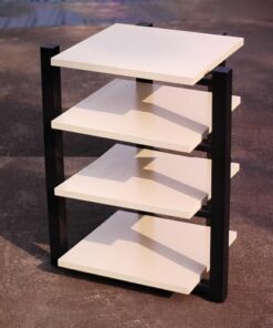 Étagère de Jeu, Meuble Audio sur Pied, Meuble stéréo, Support multimédia vidéo, Support Audio, présentoir pour Haut-parleurs, Tour Audio d'angle pour Jeux, réunion, Salon, Salle d'enregistre