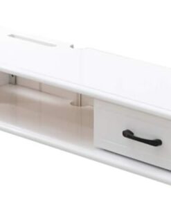 Meuble TV flottant, console multimédia murale, console de divertissement multimédia flottante, peut stocker des routeurs, des lecteurs multimédias, etc., occupe une petite zone, convient pour un petit