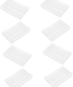 STOBAZA 8pièces Étui à Cassettes Transparent Boîte de Rangement pour Cassettes Audio Supports Rétro pour Collection Protection Les Chocs et Rayures